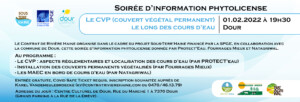 Soirée d'information "Le CVP (couvert végétal permanent) le long des cours d’eau" @ Centre culturel de Dour